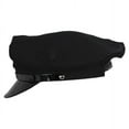 thumbnail image 3 of Cotton Chauffeur Cap - ADJUSTABLE - Black, 3 of 4