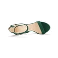 thumbnail image 4 of BLISSFUL STEP Women's Shoes Faux Suede Ankle Strap Open Toe High Chunky Heel Platform Sandals Dark Green 9.5, 4 of 7