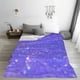 thumbnail image 5 of Balery Purple Glitter Manta de Felpa Suave y Acogedora – Cobija de Franela Aterciopelada para Cama, Lavable y Cálida para Sofá, Mascotas, Transpirable-50"x40", 5 of 7