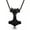 black, variant on 316L Stainless steel Wolf Hammer Charm Pendant Mens Punk Biker Necklace Chain-silver