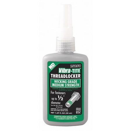 50 Ml Water - Vibra-TITE 150 High Strength Anaerobic Threadlocker, 50 ml Bottle, Green