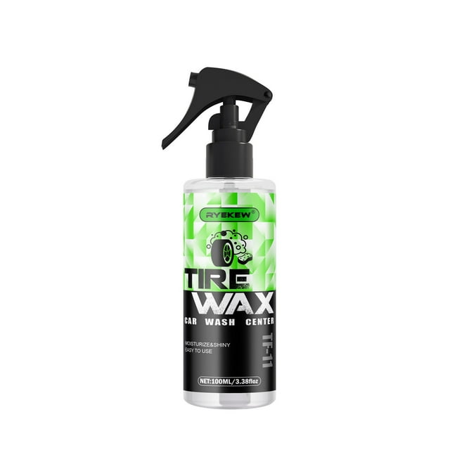 pstuiky Recubrimiento para neumáticos de 100 ml, agente recubridor, cera, abrillantador de neumáticos, espuma limpiadora para coches, mantenimiento, oscurecimiento.