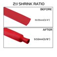 thumbnail image 3 of 3/4 Inch Red 2:1 Ratio Heat Shrink Tubing Wire Wrap Assorted (18 Ft), 3 of 5