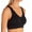 Black, variant on Women's Rhonda Shear 9201 Skintone Seamless Bra w/ Removable Pads (Black S)