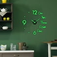 thumbnail image 3 of Acrylic Luminous Wall Clock Stickers Sticker Glowing Clocks Modern DIY for Home Decoration Style 1, 3 of 9