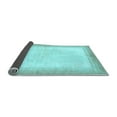 thumbnail image 2 of Ahgly Company Indoor Square Solid Light Blue Modern Area Rugs, 4' Square, 2 of 4