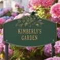 thumbnail image 2 of Butterfly Blossom Garden Personalized Lawn Plaque - Green/Gold, 2 of 2