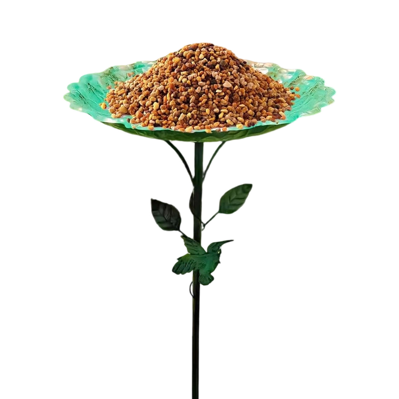 Bird Bath for Outside, 32 Inch Metal Birdbath Bowl with 3 Prong Base Stand Outdoor Bird Baths Bird Feeder Garden Decor Yard Art