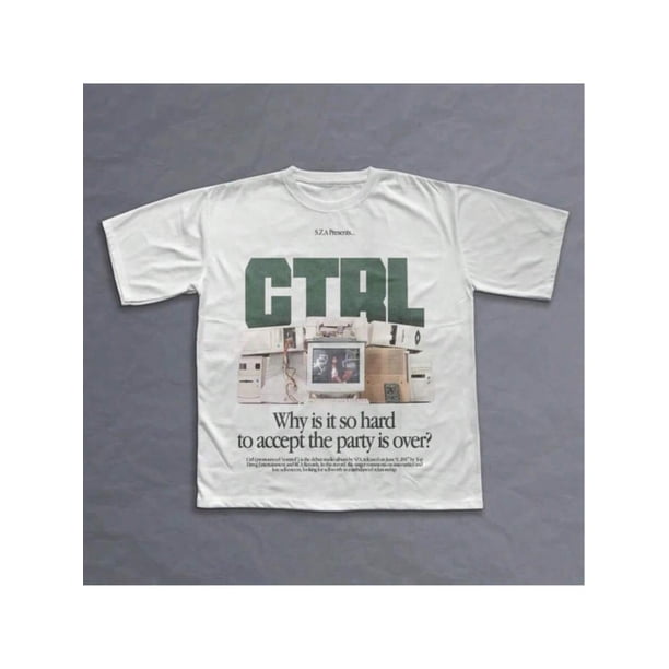 White Cotton T-shirt with "GIRL, Why is it so hard to accept the party is over?" Print