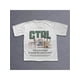 thumbnail image 1 of White Cotton T-shirt with "GIRL, Why is it so hard to accept the party is over?" Print, 1 of 7