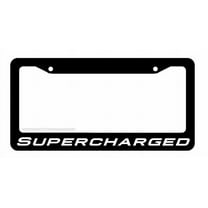 Supercharged License Plate Frame - Car Truck SUV Diesel JDM