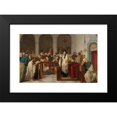 thumbnail image 2 of Edouard Moyse 24x17 Black Modern Framed Museum Art Print Titled - In the Synagogue, 2 of 5