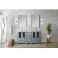 thumbnail image 6 of Volez 60 in W Dark Grey Double Bath Vanity with Side Cabinet, and White Ceramic Top, 6 of 6