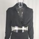 thumbnail image 4 of Mono elegante de manga larga para mujer, sexy, con cuello en V, informal, pantalones largos de pierna ancha Adepaton BST3003119-2, 4 of 6