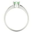 thumbnail image 4 of Solitaire Engagement Ring for Women - 1ct Simulated Green Diamond in 14K White Gold Promise Ring, 4 of 6
