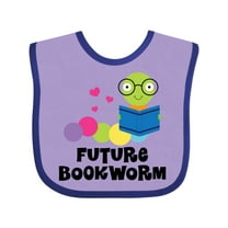 Inktastic Future Bookworm Boys or Girls Baby Bib