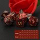 thumbnail image 2 of Qmay Dnd Dice Set - Dados poliédricos D&D (7 piezas) para mazmorras y dragones (rojo y negro), 2 of 5