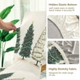 thumbnail image 5 of Yayeee 4 Pack Dining Chair Covers Stretch Parson Chairs Slipcovers Seat Protector, Hand Drawn Christmas, 5 of 6