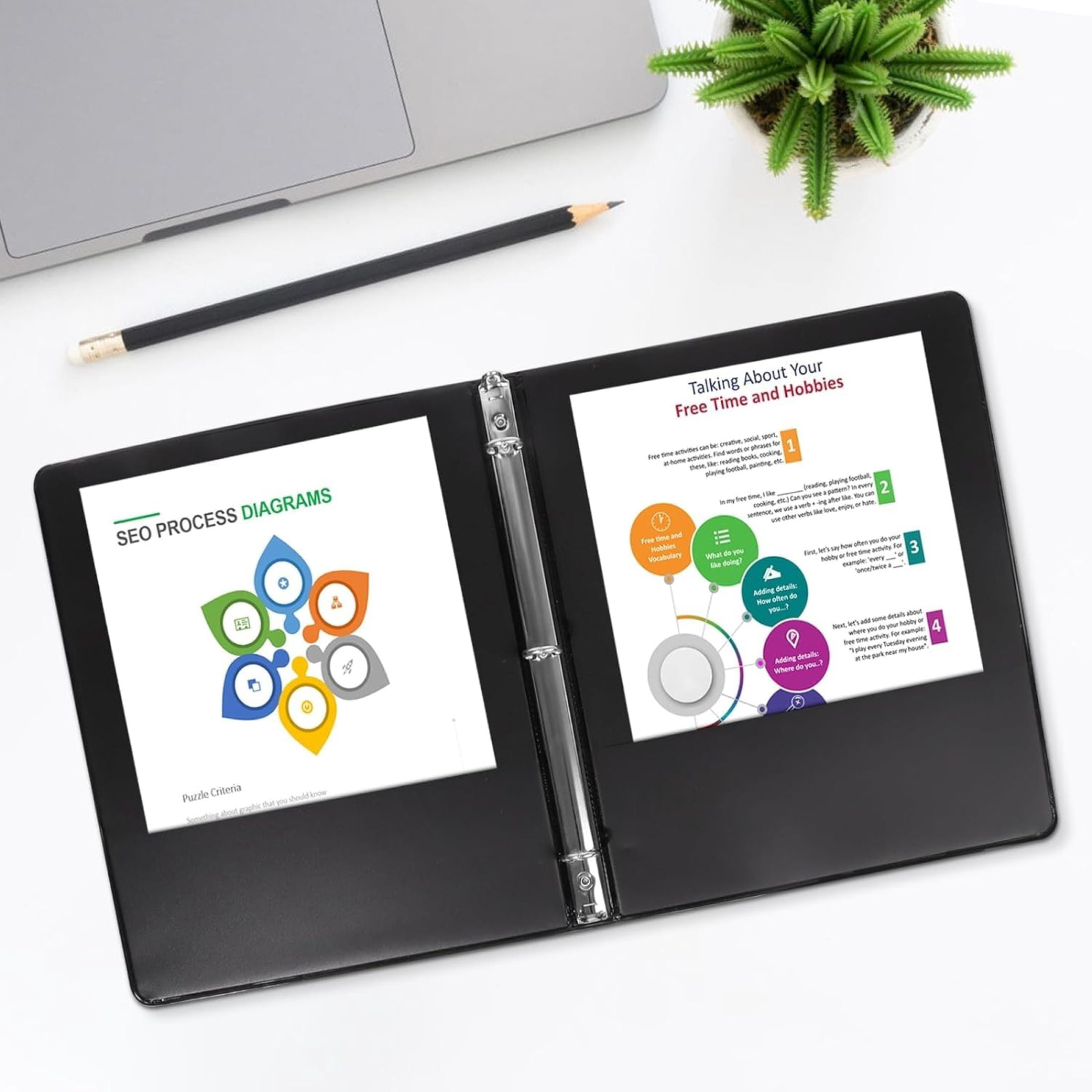 50 Pack of Bulk Wholesale 1 Inch 3 Ring Hardcover Binders with Clear Transparent Covers for Picture and Note Display for Office Employees in Black