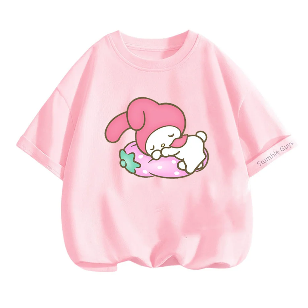 Amazon.com: My Melody Front and Back Tee Shirt T-Shirt