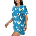 thumbnail image 2 of Xecao Cartoon Chicken print Swimsuit for women, Summer-ready, sporty style.Quick-dry fabric. Many sizes & colors., 2 of 9