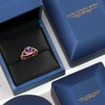 thumbnail image 5 of Gem Stone King 1.20 Ct Round Purple Amethyst 18K Rose Gold Plated Silver Ring, 5 of 6