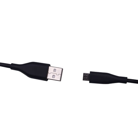 Auto Drive 3 Feet Device Charging and Data Transferring Micro USB Cable, Black