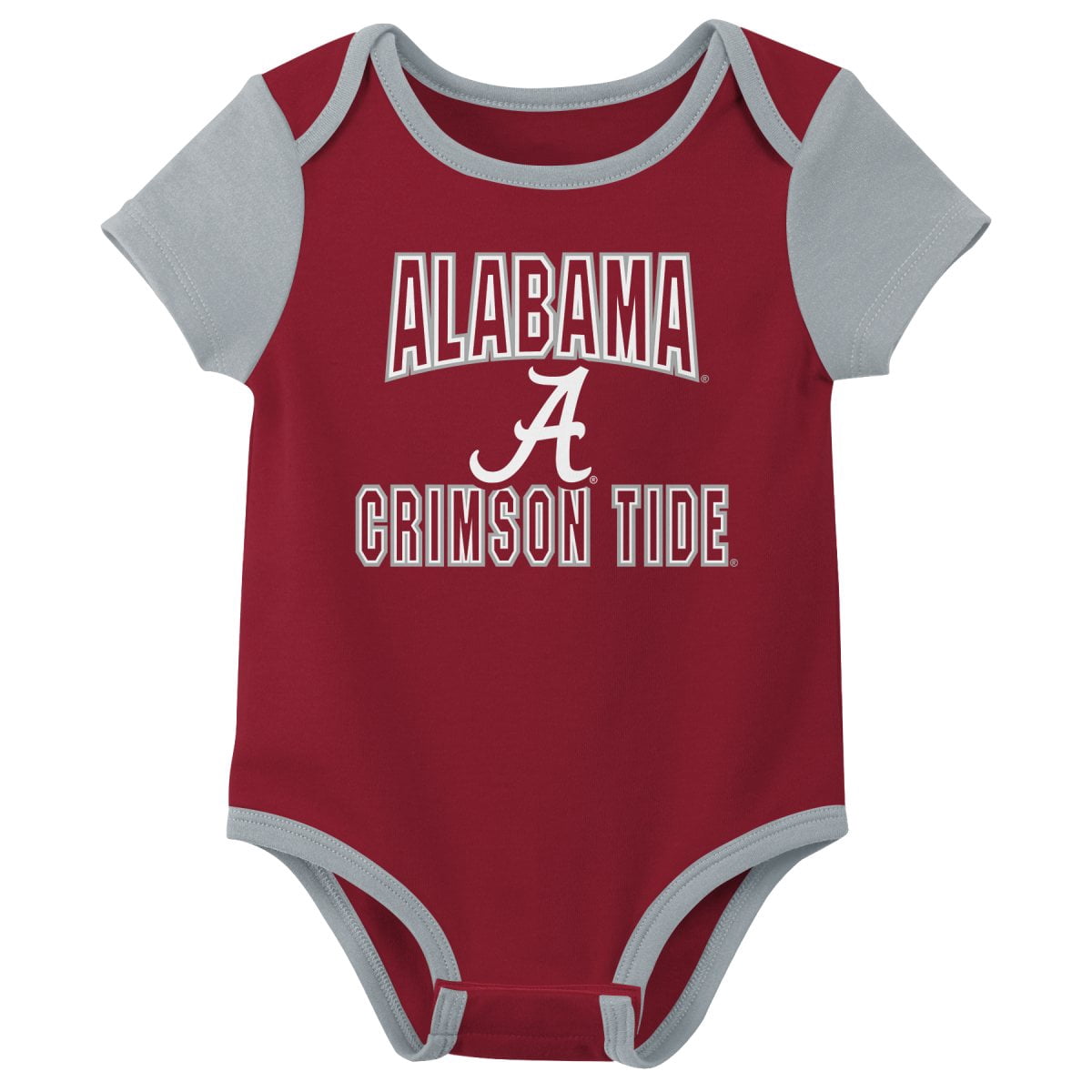 NCAA Alabama Crimson Tide Infant & Toddler Onesies, 3-Pack