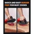 thumbnail image 3 of Prensa para Hamburguesas de Hierro Fundido de Alta Resistencia, 6.5 Pulgadas, Ideal para Plancha, Parrilla y Sartén, Ergonómico., 3 of 5