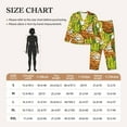 thumbnail image 6 of Kll Tropical Summer Fruit Print Women'S Long Sleeve Pajamas With Pants Sleepwear Loungewear 2 Set-Small, 6 of 9