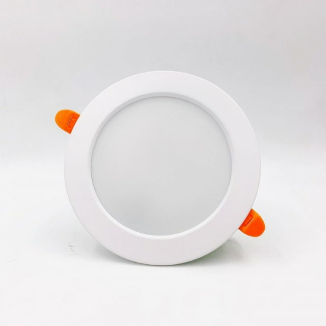 Techo empotrado LED, foco empotrado súper plano, blanco cálido 3000k, techo redondo, adecuado para sala de estar, baño, cocina TUNC Sencillez