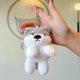 thumbnail image 3 of Puppy Keychain Plush,Handbags Pendant Cute | Plush Animals Keychains Toys Puppy Keyring Ornaments Pendants for Classroom School, 3 of 5
