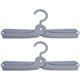thumbnail image 2 of 2 piezas Perchas plegables portátiles de viaje Perchas de ropa multifuncionales para acampar Almacenamiento - Azul-Gris, 2 of 5
