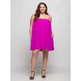 thumbnail image 5 of Plus Size Spaghetti Strap Smocked Pocket Mini Dress, 5 of 7