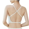 thumbnail image 4 of LLYWEY Push up Wireless Bras for Women Bras Women Wireless Ladies Bralette Bra Style-1292 Women's Plus Extra Lift Bra Feature Adult Female Running Sports Bras White 34B, 4 of 9