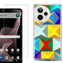 Phone Case for Cricket Icon Plus 2026, with Screen Protector, by OneToughShield - Abstract Color