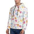thumbnail image 3 of Sikiie Cute Owl Men's Hoodie, Essentials Hoodie, Sweatshirt, Pullover Hooded Sweatshirt for Men-Medium, 3 of 7