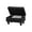 Black Grey, variant on Lisonu Dark Grey Faux Leather Storage Ottoman, Tufted Rectangular Footrest Bench for Living Room & Entryway