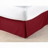 Canopy Solid Bedskirt Plum Twin