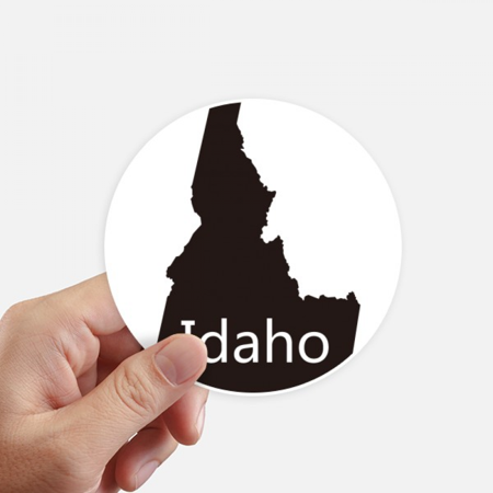 Idaho The United States Of America Map Sticker Round Wall Suitcase ...