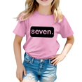 thumbnail image 3 of Big Kid Shirts For Teen Kids Girls Child Short Sleeve Prints T Shirt Trendy Girls Fans Present Tops And Top for Toddlers Light up High Tops Baby Girl Top Long Sleeve Teen 8-9 Years Pink, 3 of 6