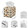 thumbnail image 5 of Yuyamidu Halloween Square Tissue Box Cover Black Cat PU Leather Tissue Box Holder with Bottom Belt Easy to Install Facial Tissue Paper Cube Box Cover Halloween Decor, 5 of 8