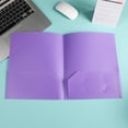 thumbnail image 6 of HANXIULIN Plastic Folders with Pockets, Heavy Duty Two Pocket Folder with Business Card Holder, 1Pc Poly Folders for Filing Cabinet, School, Office, Resume Portfolio, Back to School Supplies, 6 of 6