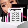 thumbnail image 2 of Juego de pestañas magnéticas, 3/5 pares, pestañas postizas magnéticas de larga duración, delineador de ojos con pinzas, Kit de maquillaje de pestañas gruesas de volumen hola suerte  unisex, 2 of 2