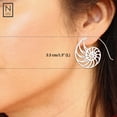 thumbnail image 6 of NOVICA Sterling silver drop earrings, 'Spiral Nautilus', 6 of 9