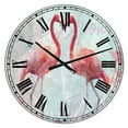 thumbnail image 1 of DesignArt Horloge Murale Grande Puissance Flamant Rose, 1 of 2