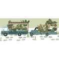 thumbnail image 2 of Wang, Melissa 24x13 Gold Ornate Wood Framed with Double Matting Museum Art Print Titled - Hit the Road Collection D, 2 of 4