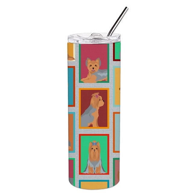 Lots of Fawn Pembroke Corgi Stainless Steel 20 oz Skinny Tumbler 3 in x 8.25 in