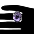 thumbnail image 3 of Womens Purple Zircon Ring Classic Elegant Dainty Copper Band Jewelry Gift For Her Versatile Accessory Timeless Style, 3 of 5
