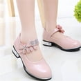 thumbnail image 2 of Soft Baby Shoes Girls' Summer Rhinestone Flat Princess Performance Shoes Flexible Cloth Upper Rubber Sole, 2 of 9